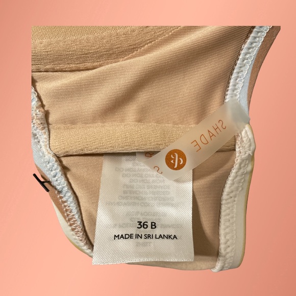 Shade & Shore Striped Bright Colored Bikini Top (36B) NWT - Picture 3 of 3